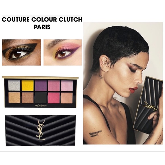 SOLD๐บYves Saint Laurent๐Couture Color converts to Black Clutch NEW IN BOX - Picture 7 of 16